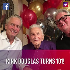 42K views · 1K reactions | Living legend! Hollywood icon #KirkDouglas turned 101 surrounded by loved ones, including his famous son Michael Douglas. | Access | Facebook