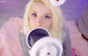 【Cherry Crush ASMR】樱桃小姐姐助眠+轻语+舔耳+弹舌音