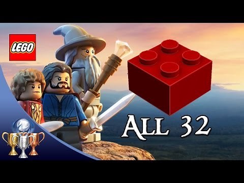 LEGO The Hobbit - All 32 Red Bricks Locations (x2, x4, x6, x8, x10 Studs, Invincibility & More)
