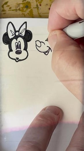 How to draw Minnie Mouse Faces 1 #art #drawing #ink #drawing #mouse #sketch #drawingtutorial #artist