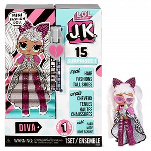 LOL Surprise JK Diva Mini Fashion Doll with 15 Surprises, Great Gift for Kids Ages 4 5 6