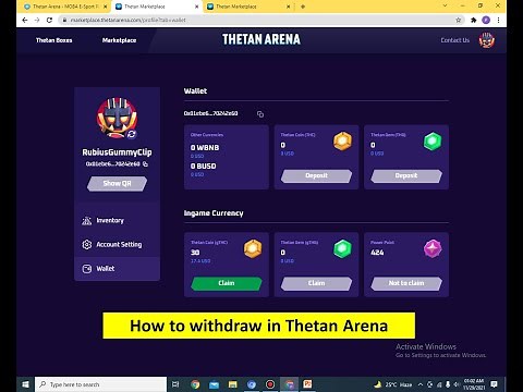 How to withdraw in Thetan Arena |How to earn in Thetan Arena | How to connect wallet in Thetan Arena