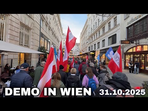 Demonstration in Vienna - October 31, 2025