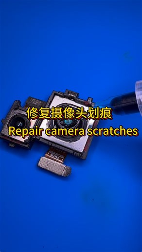 Lan Rui on Instagram: "Various camera scratches can be easily repaired, and the color is black for quick coverage. #lanrui #mobile #repair"