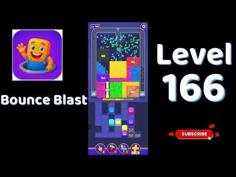 Bounce Blast Level 166 Walkthrough 🎮💥 | Tricky Ball Puzzle Solution | Go Answer