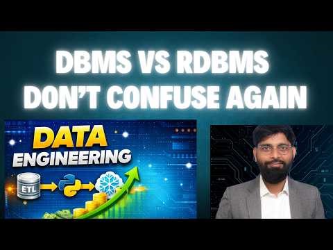 DBMS vs RDBMS Difference | Interview Questions + Examples
