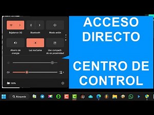 CENTRO DE CONTROL mediante un acceso directo💻 Windows 11 🎯