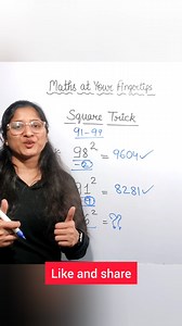 14K views · 101 reactions | No Calculator Needed! Learn This Genius Square Hack ✨ #education #math #maths #learning #learningisfun | Maths at Your Fingertips | Facebook