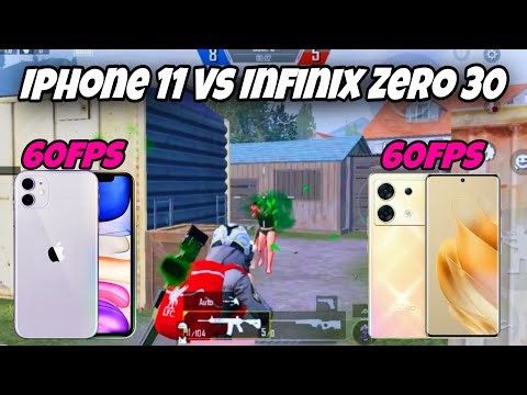iPhone 11 vs infinix zero 30 ✅ 1v1 tdm player | 60fps vs 60fps