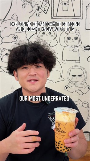 We had to stop calling it “liquid cream cheese” because people never ordered it. Come try our most underrated topping on our menu! #boba #viralvideo #bobalover #funnyvideo