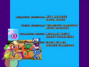 Quack Pack end credits (Playhouse Disney UK, 3 Language Cast)