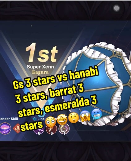 Gs 3 stars vs hanabi 3 stars, barrat 3 stars, esmeralda 3 stars 😳🤩😲😱🥶 #fyp #viral #magicchessgogo #livehighlights #tiktoklive
