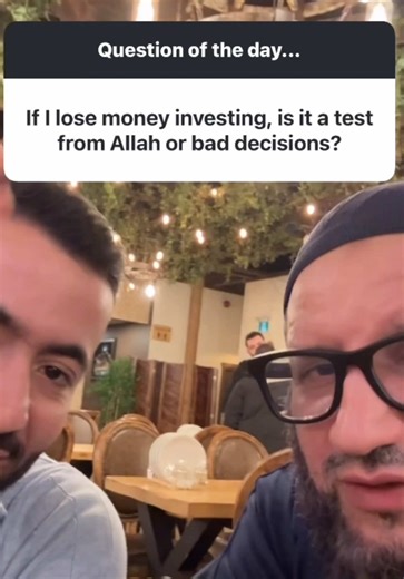 Losing money from #investing a test from #allah or just bad decisions? Everything is a test, gaining or losing. But it can also be bad decisions so learn from it and learn from experts to do better Insha'Allah. With advice from @therakankhalifa #Islam #money #crypto