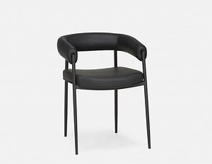 TAURO leatherette chair, brushed frame | Structube