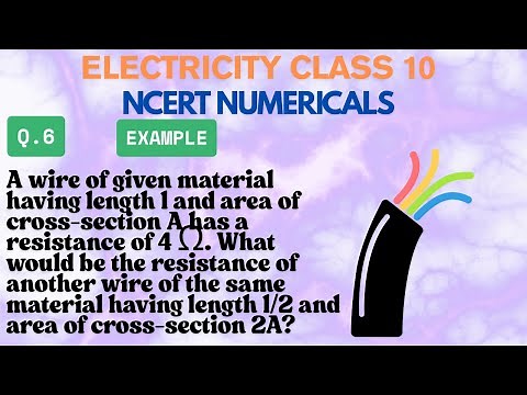 A wire of given material having length l and area of cross-section A has a resistance of 4 Ω.