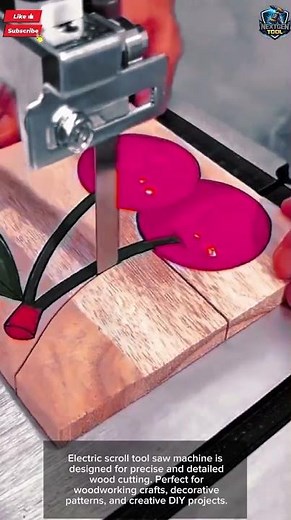 Electric Scroll Tool Saw Machine for Detailed Wood Cutting#tool