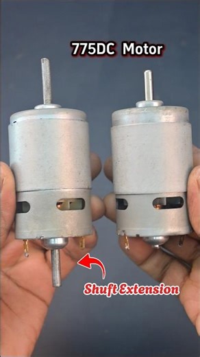How to Extend 775 DC Motor Shaft | Gearbox & Drill Connection Hack #shorts #trending #dcmotor
