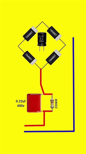How to Make 220V AC to 24V DC Power Supply Without Transformer #Electronics #PowerSupply