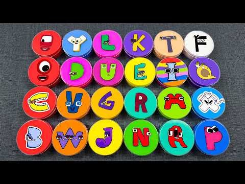 Alphabet Lore Mixing ASMR 🦈 Fun Circle A Z Hidden Slime & Clay Mixing Colors ASMR! Satisfying 💫🎉