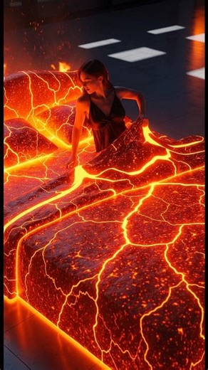Asmr Lava Bed 🛌✨️🌋.... #asmr #satisfying