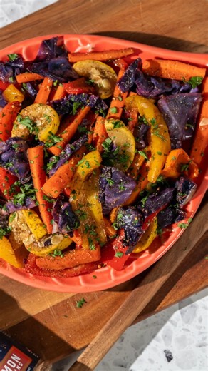 Love veggies? If you said no, don’t worry—you will now. These colorful, caramelized vegetables tossed in a buttery salmon seasoning will have you changing your tune about veggies. They’re bright, herbaceous, and just a little tangy if you add a splash of lemon juice. 🔱 Full recipe here: https://www.mermansrevenge.com/recipes/honey-roasted-vegetables ------------------------------------ Ingredients: For the Vegetables (mix and match—aim for about 6 cups): - 2 cups carrots, sliced into sticks - 1
