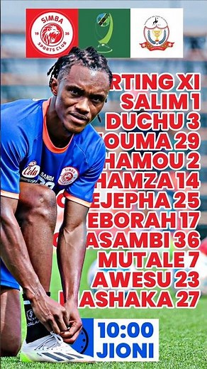 Kikosi Cha Simba Leo Dhidi Ya TMA Stars Mechi Ya CRDB Federation 2024/2025 #SimbaSc #AzamTv #Simba