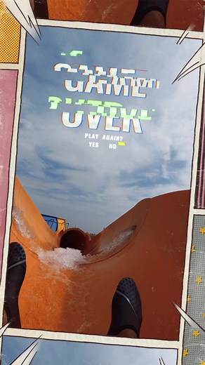 Epic fail.. Restart game pending! #WaterPark ________________ #maroc #morocco #aquapark #slides #waterslides #steepdrop #adrenaline #adrenalinejunkie #marrakech #marrakech🇲🇦 #halfterm #octobersun #waterslidefun #epicfail #fail #ohnoohno #viral #fyp #fypシ #fypage #aquamirage #aquafun #cartoon #funvideo #viralvideo _______________ 📸: GoPro Hero7 Black