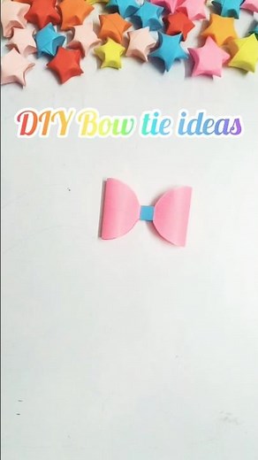 DIY Bow tie ideas🎀#art#diy#shorts#paper craft#yt shorts#naira paper craft