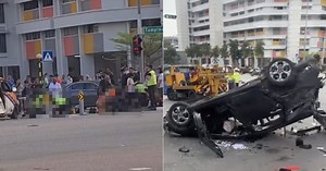 2 dead in 6-vehicle accident in Tampines: Shin Min Daily News
