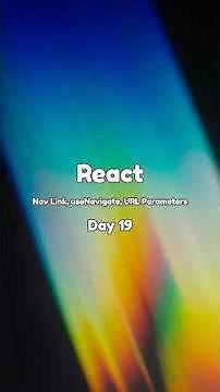 React Cheat Sheet Day 19 — NavLink, useNavigate & URL Parameters #react #javascript #programming