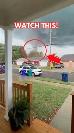Tornado Touches Down on Suburban Street as Neighbors Rush for Cover