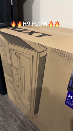 Hey guys lets build this pc got my first part pc case H9 FLOW make sure you sub #pc #pcgaming #pcs