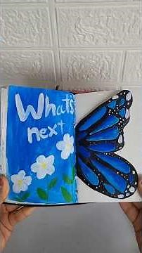 Easy butterfly pop up tutorial🦋#butterflyart#popupart #artjournaling#diycrafts #craft #diy#art#short