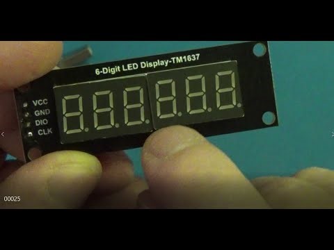 Reloj con TM1637 de 6 digitos