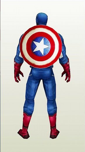 Capitán América #pepakura #papercraft