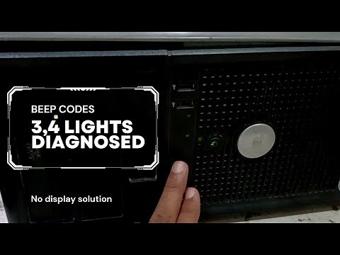 Dell Optiplex 745 Error Code 3,4 Repair - How to fix dell 3,4 lights on - Dell Optiplex Error Code