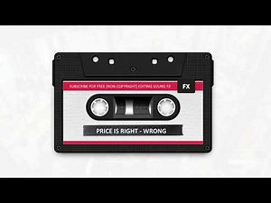 Price is Right - Wrong answer- Sound Effect HD