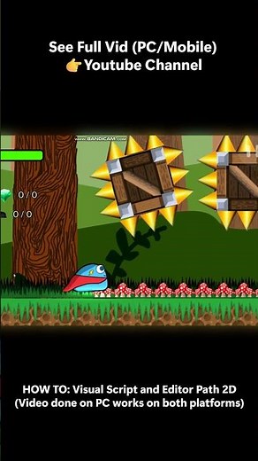 Snippet of How To Visual Script with Editor Path 2D