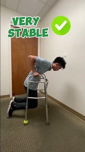 How to use a Front Wheeled Walker #physicaltherapy