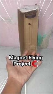 Magnet Flying Project at home 🧲 #project #magnet #art #craft #tutorial #shortsviral