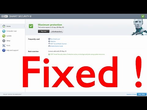 How to fix eset update error !