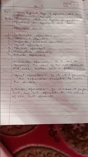 explain different type of operators used in python with example