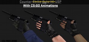 CS beta USP with CS:GO Animations Mod for Counter-Strike 1.6 | CS1.6 Mods