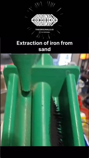 Mr.Trend on Instagram: "Iron can be separated from sand using a high-intensity magnet that selectively attracts the magnetic minerals present in the sand. When the mixture is exposed to a strong magnetic field, the iron particles respond instantly, allowing them to be pulled away without altering the sand itself. This simple yet powerful method demonstrates how magnetic properties can be used for efficient material separation - a principle widely applied in mining, recycling, and industrial proc