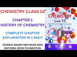 Chemistry Class 10 Chapter 1 New Book Federal Board 2025 | Complete Explanation