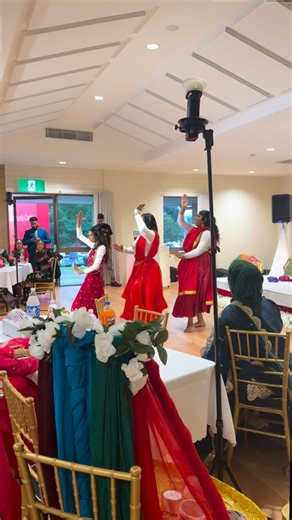 Dakini Dance | Professional dancer on Instagram: "✨ Mehndi Hai Rachnewali — a timeless classic requested by our beautiful client for her relatives’ Mehndi night, capturing the true essence and emotion of the celebration 💛 Dancers: @monicamani_ @vishilta.datt @_priyankasangar_ 💃🏽✨ Choreographer: @monicamani_ ✨ 🎥 : @jae.vi__ Dj : @djgagansydney ✨ Photographer: @jindeepphotography ✨ A semi-classical performance infused with expressive storytelling — adding that wholesome touch to the set 🎶 #me