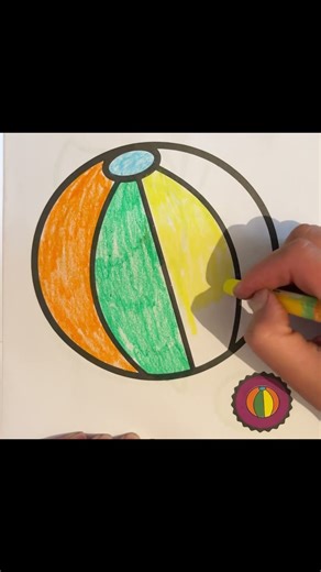 Ball ⚽️ coloring 🎨 #art #coloring #painting