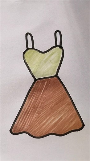 Barbie Doll Dress 👗#barbie #dress #kidstvforfun #drawing #funny #viral #coloring #shorts #trending