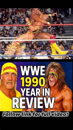 WWE 1990 year in review summary! #wwe #wrestling #wwefan #wwf #90swrestling #wwefans #hulkhogan