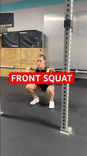 How to master the front squat! #workouttutorial #frontsquat #squat